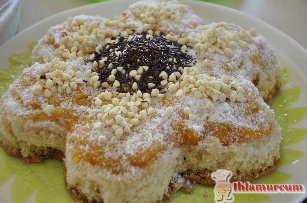 Şeftalili Pratik Yağsız Pasta